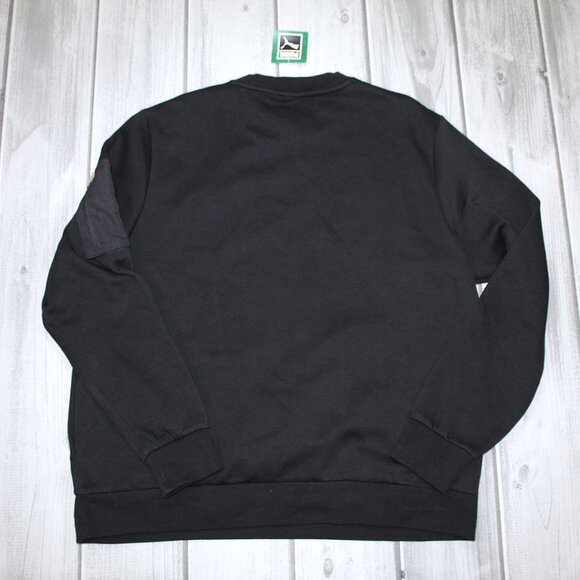 NEW Puma Avenir Crew Sweatshirt in Black - Picture 4 of 4